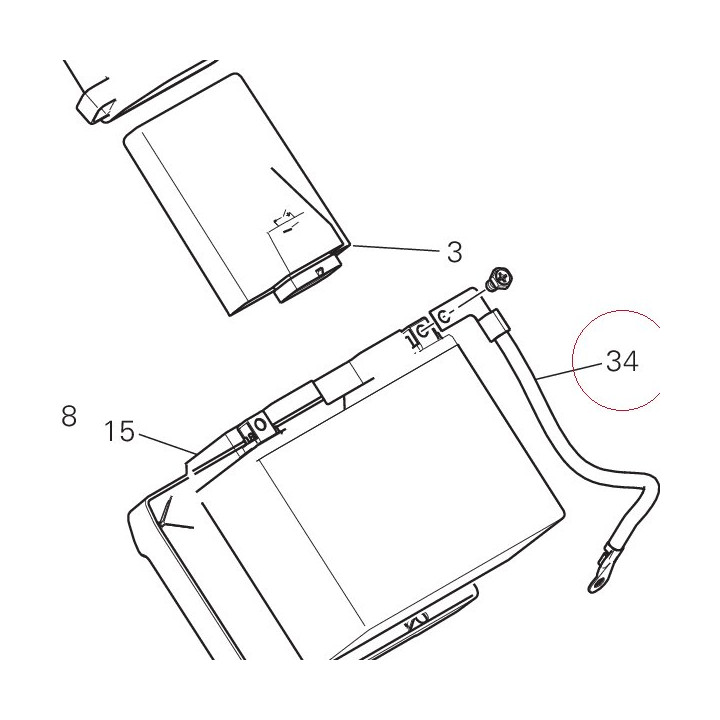 Battery - engine grounding cable 51310301C
