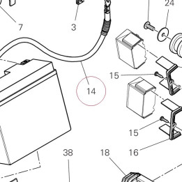 Battery - engine grounding cable 51310711C