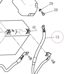 Battery - engine grounding cable 51310722A