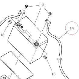 Wire, battery minus 51310731B
