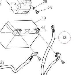 Battery - engine grounding cable 51310921B