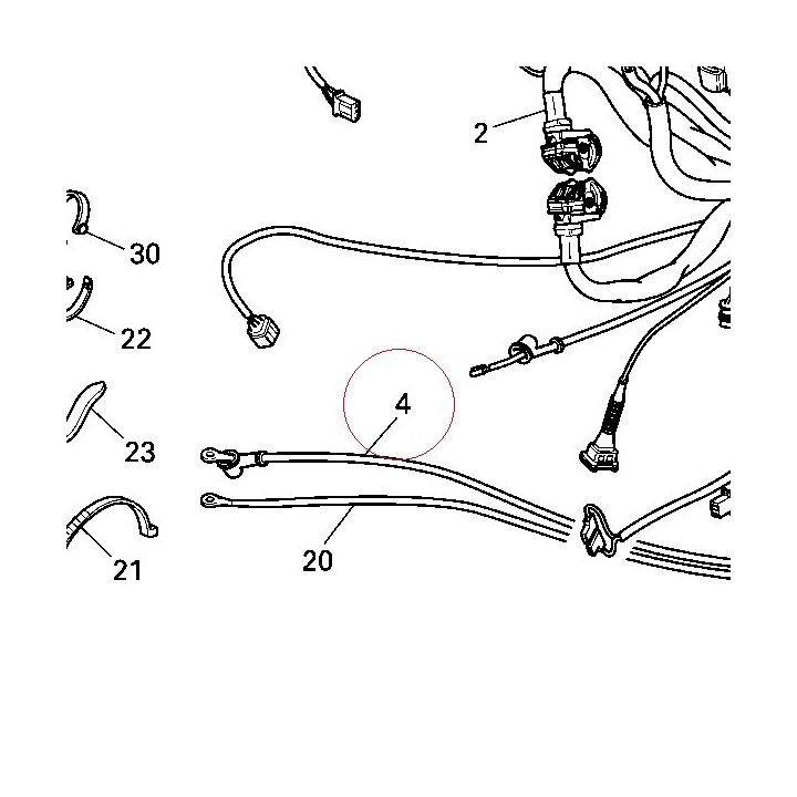 Wire starter motor 51410531A