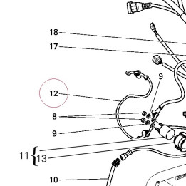 Wire starter motor 51410551A