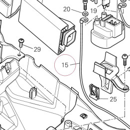 Solenoid starter - starter motor cable 51410612A