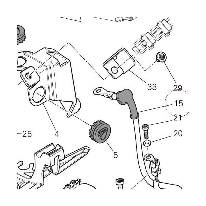 Wire starter motor 51410651A
