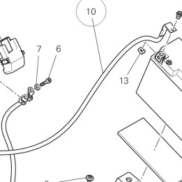 Wire, battery plus lead 51410811B