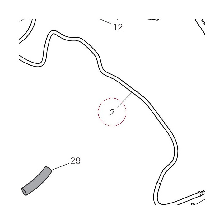 Solenoid starter - starter motor cable 51411291B
