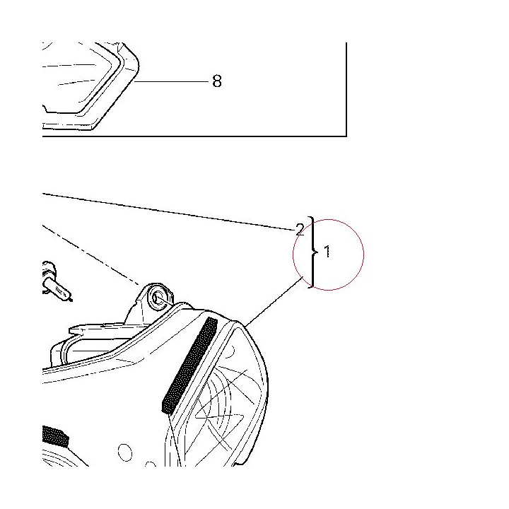 Headlight 52010154A