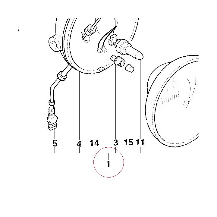 Headlight 52020011A