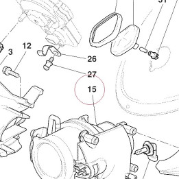 Lens assembly lower beam 52040221C