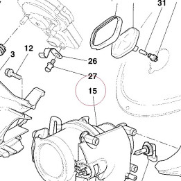 Lens assembly high beam 52040231A