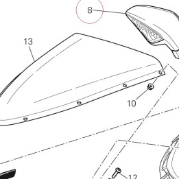 Rear-view mirror right 52320391A
