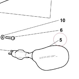 Left mirror 52340091A