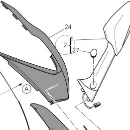 Rear-view mirror left 523S0291A