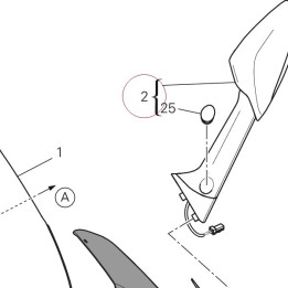 Rear-view mirror left 523S0293B