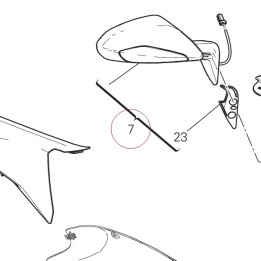 Rear-view mirror right 523S0533C