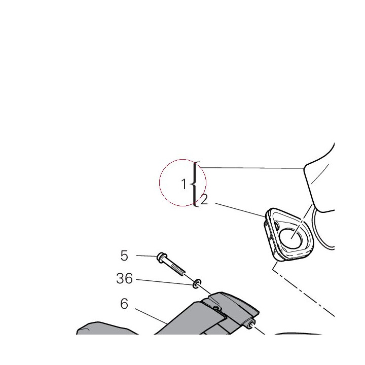 Rear-view mirror left 523S0617A