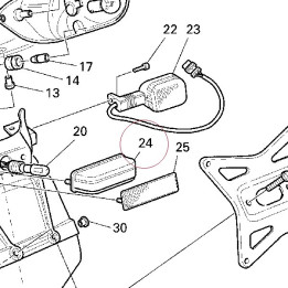 Lamp, license plate 52510042A