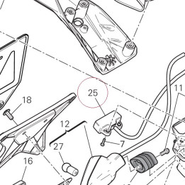 Lamp, license plate 52510432D