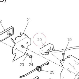 Lamp, license plate 52510433B