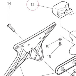 Lamp, license plate 52510551B