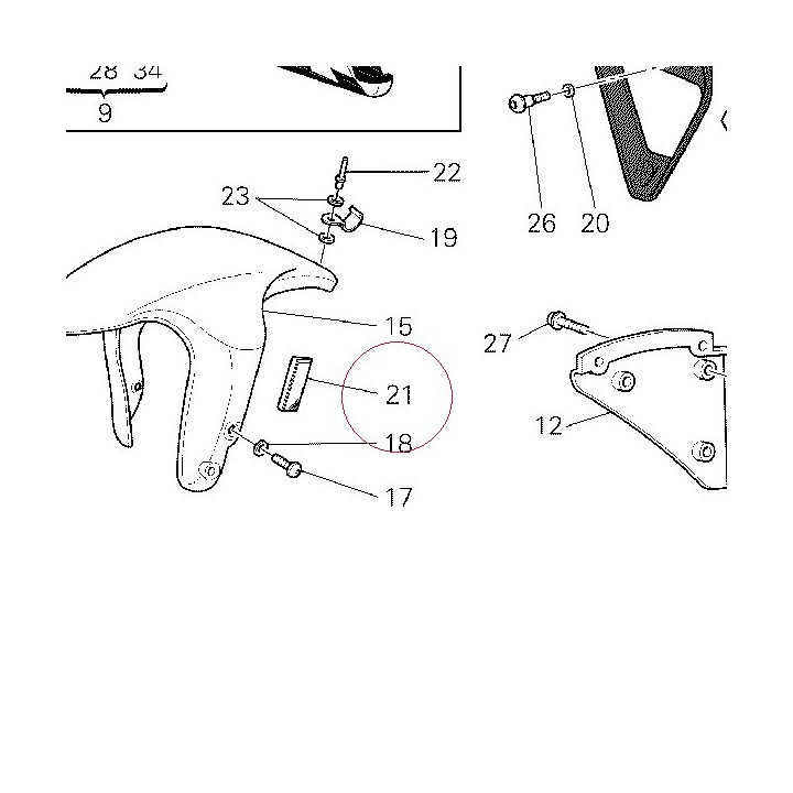 Reflector, side 52910081AB