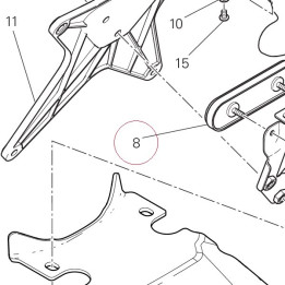 Reflex reflector, rear 52910091A