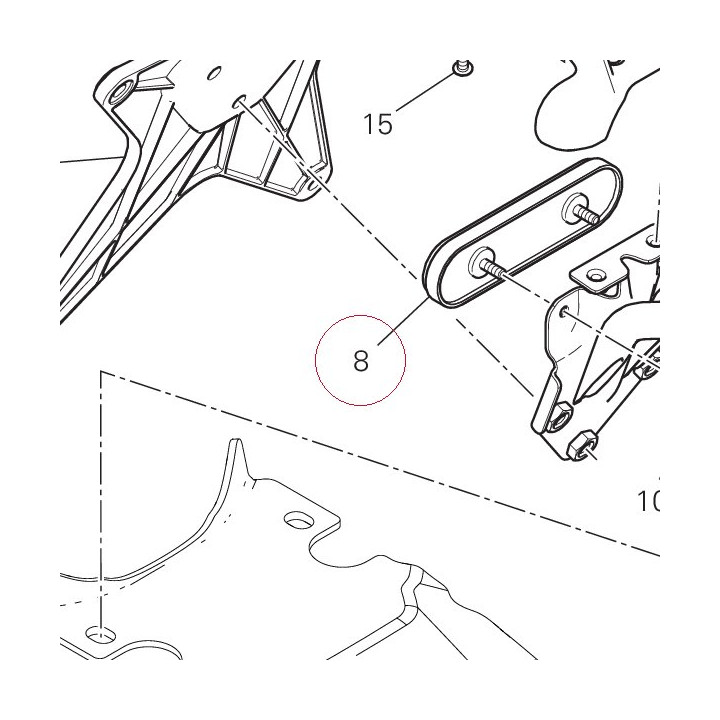 Reflex reflector, rear 52910091C