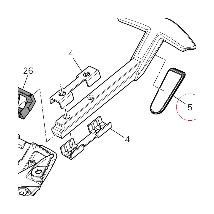 Reflex reflector, rear 52910121A