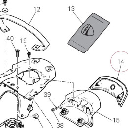 Reflex reflector, rear 52910191B