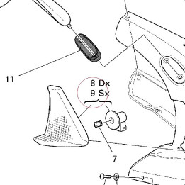 Front flasher light, left 53010041A