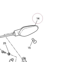 Flasher light front left - rear right 53010224A