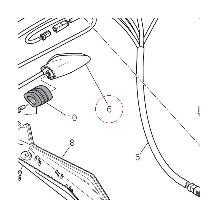 Flasher light front rh- rear left 53010282A