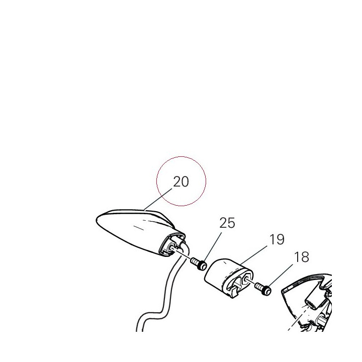 Flasher light front left - rear right 53010331A
