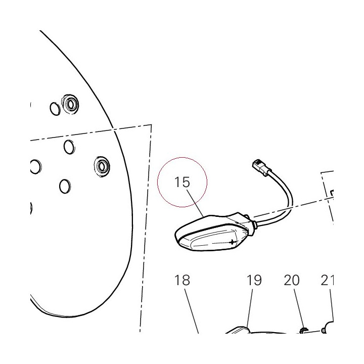 Flasher light 53010403A