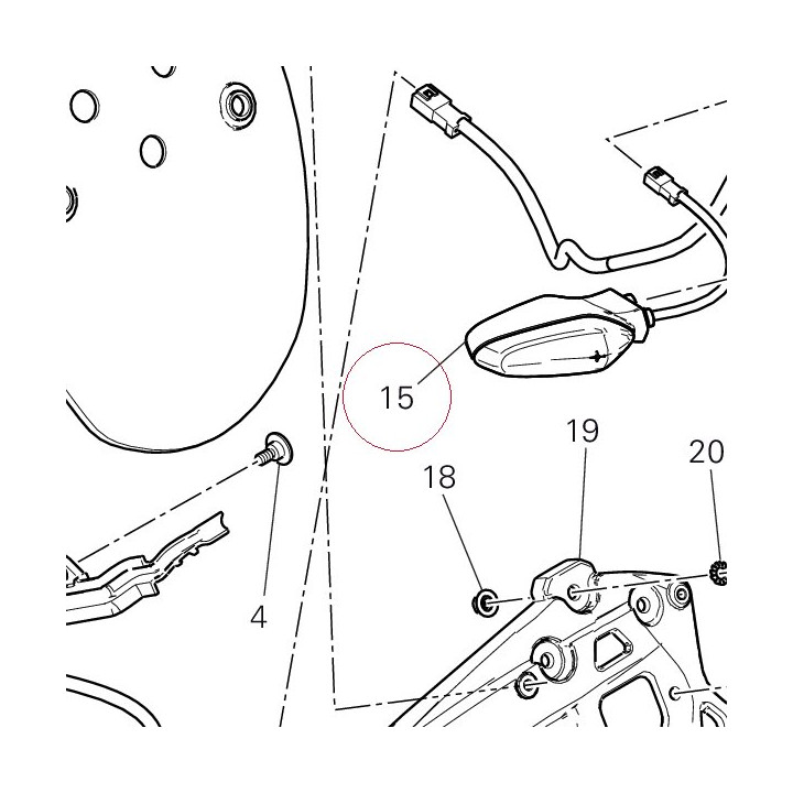 Flasher light 53010404A