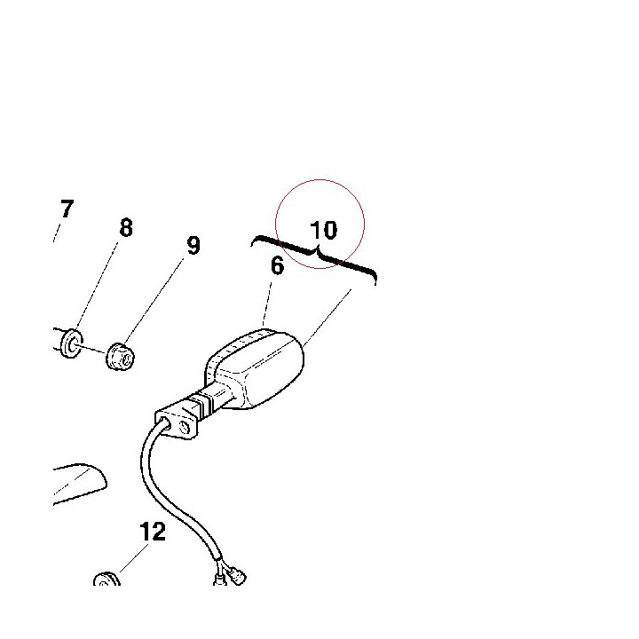 Flasher right 53040031A