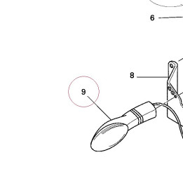 Front flasher light, right 53040073A