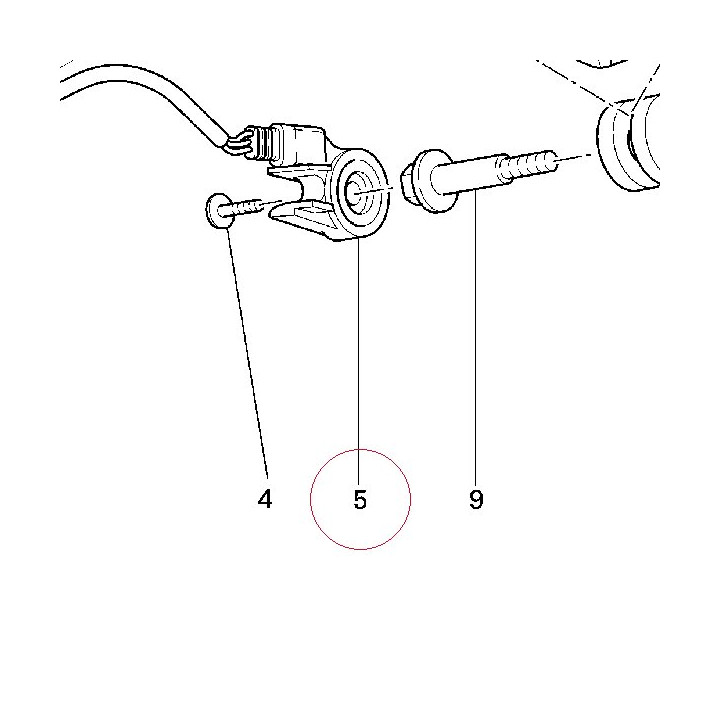 Switch assembly, side stand 53910233A