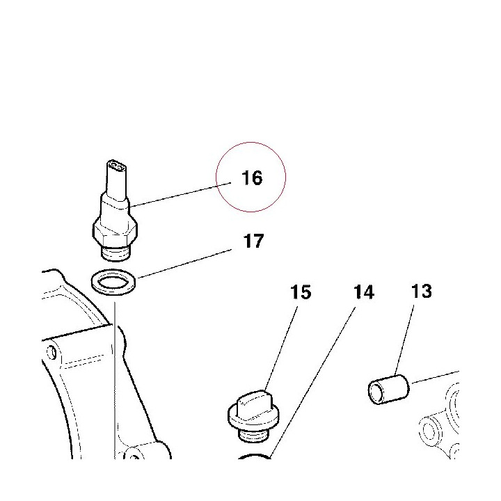 Switch assembly, oil pressure 53940081D