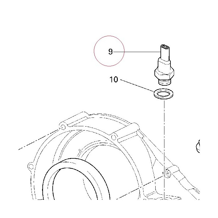 Switch assembly, oil pressure 53940301A