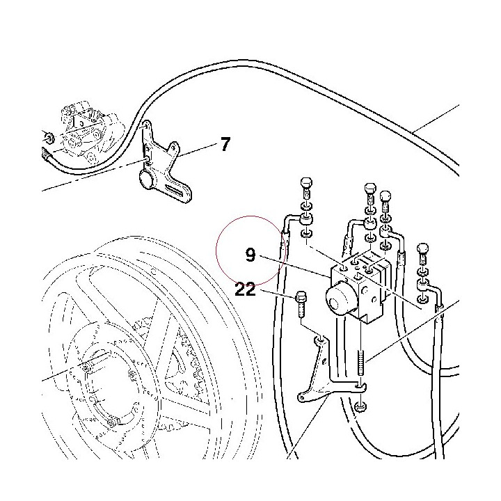 Control unit ABS 54240071B