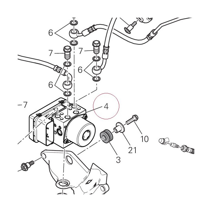 Control unit ABS 54240431B