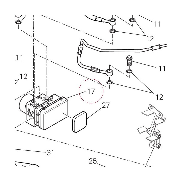 Control unit ABS 54240451B