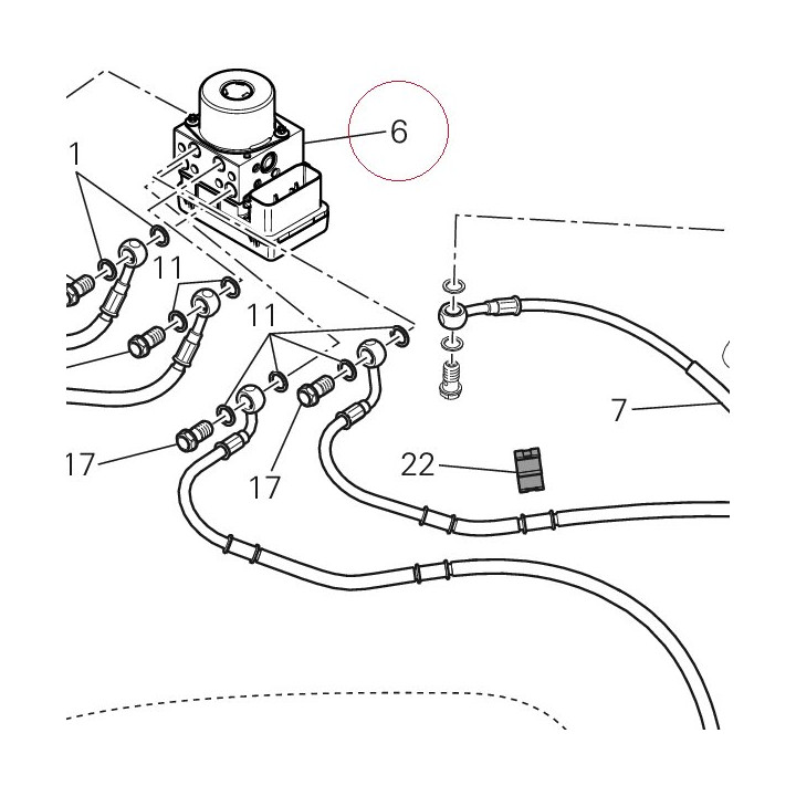Control unit ABS 54240491A