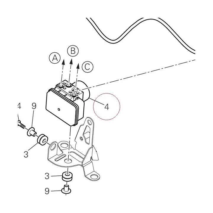 Control unit ABS 54240621B