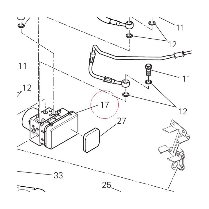 Control unit ABS 54240641B