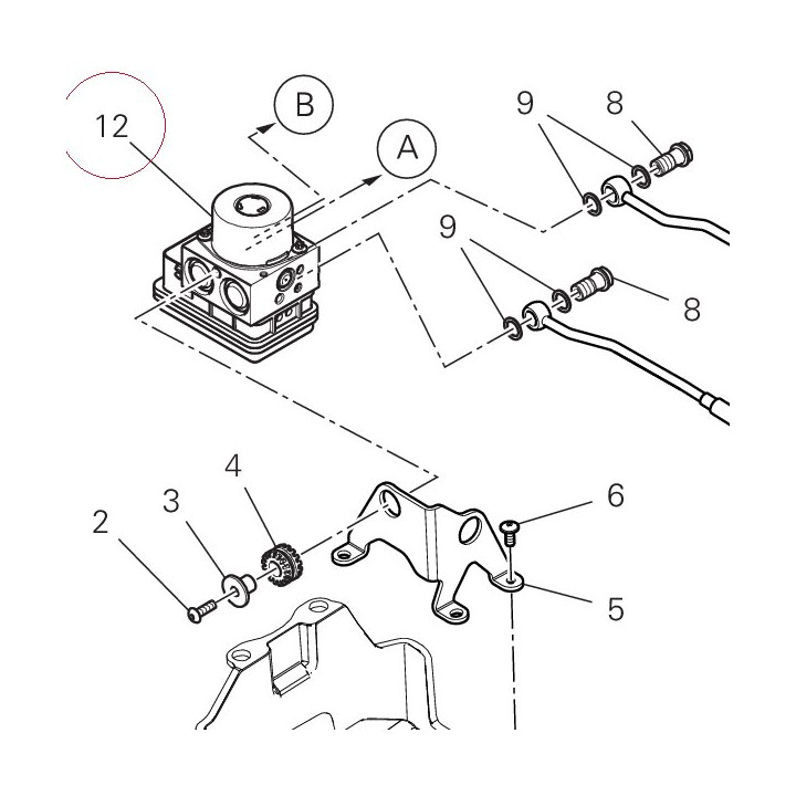 Control unit ABS 54240851B
