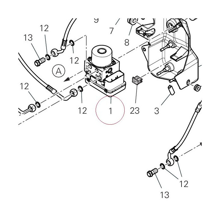 Control unit ABS 54240891A