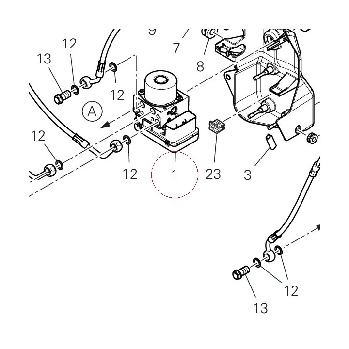 Control unit ABS 54240991A